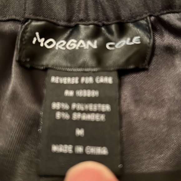 Black Cropped Slacks Sz M - Picture 3 of 5